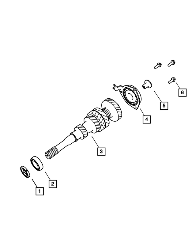 68033353AB - 6 SPEED MANUAL GETRAG DMT6: Input Shaft Bearing for Mopar Image