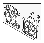 3L8Z8C607GA - Belts &amp; Cooling: Engine Cooling Fan Assembly for Ford: Escape Image