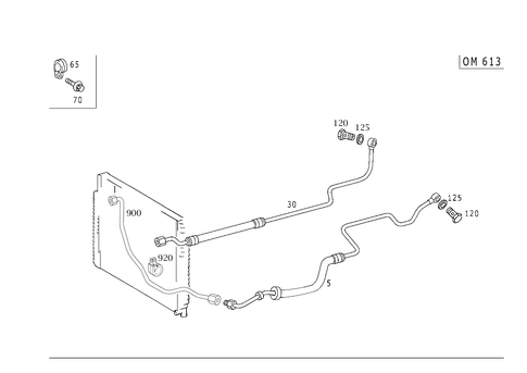 Transmission Cooling for 2005 Mercedes-Benz S430 #1