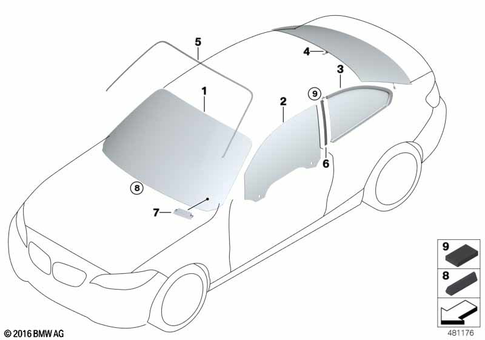 Glazing for 2015 BMW M2 #0