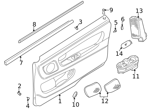 Front Door for 2003 Volvo C70 #1