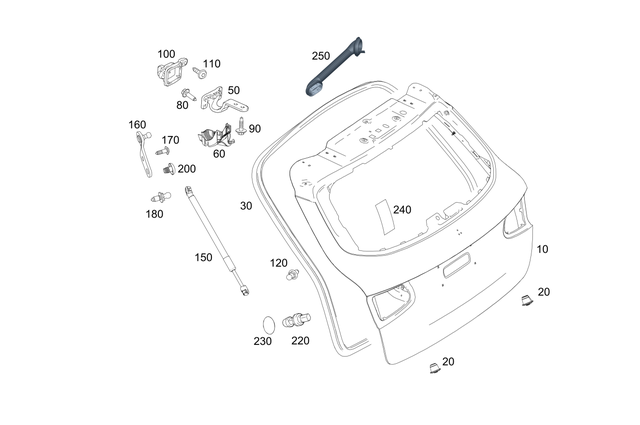2539800064 - : Pneumatic Spring for Mercedes-Benz Image