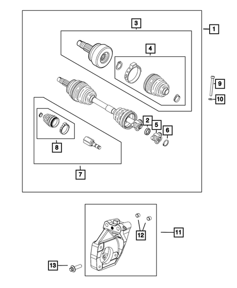 Front Axle Shafts for 2022 Jeep Renegade #3