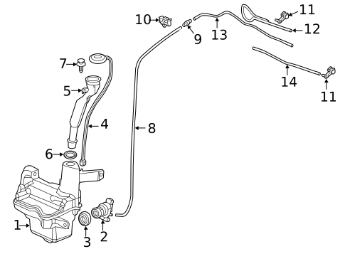 Washer Components for 2013 Honda Civic #0