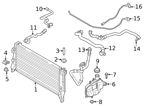 Radiator & Components for 2021 Mini Cooper Countryman #0