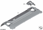 51467975901 - Individual Equipment: Rear Window Shelf Sun Blind in Alcantara for BMW: 740i, 740LdX, 740Li, 740LiX, 750i, 750iX, 750Li, 750LiX, 760Li, BMW ALPINA B7, BMW ALPINA B7L, BMW ALPINA B7LX, BMW ALPINA B7X, Hybrid 7, Hybrid 7L Image image