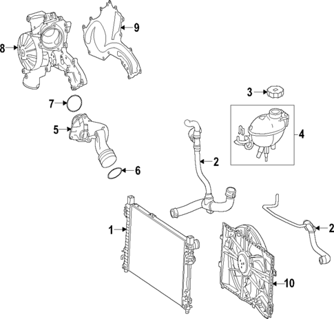 Cooling System for 2015 Mercedes-Benz S 63 AMG&reg; #0