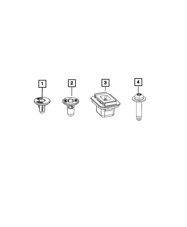 68455877AA - Electrical: Tail Lamp Grommet for Mopar Image