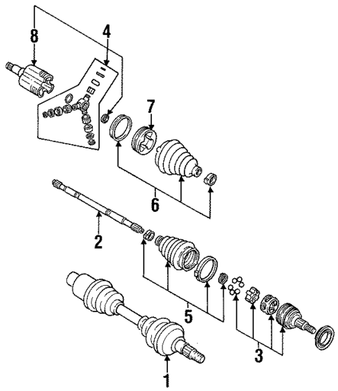 Drive Axles for 1995 Oldsmobile Achieva #0