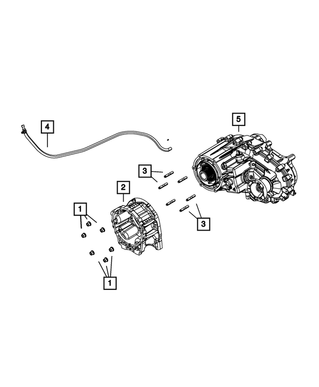52105882AB - NV241; Transfer Case: Transfer Case Vent Hose for Mopar Image