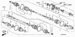 44317SNEA21 - Chassis: BAND, OUTBOARD BOOT (GKN) for Honda Image