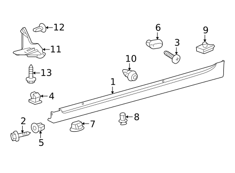 Exterior Trim - Pillars for 2015 Toyota Prius #0