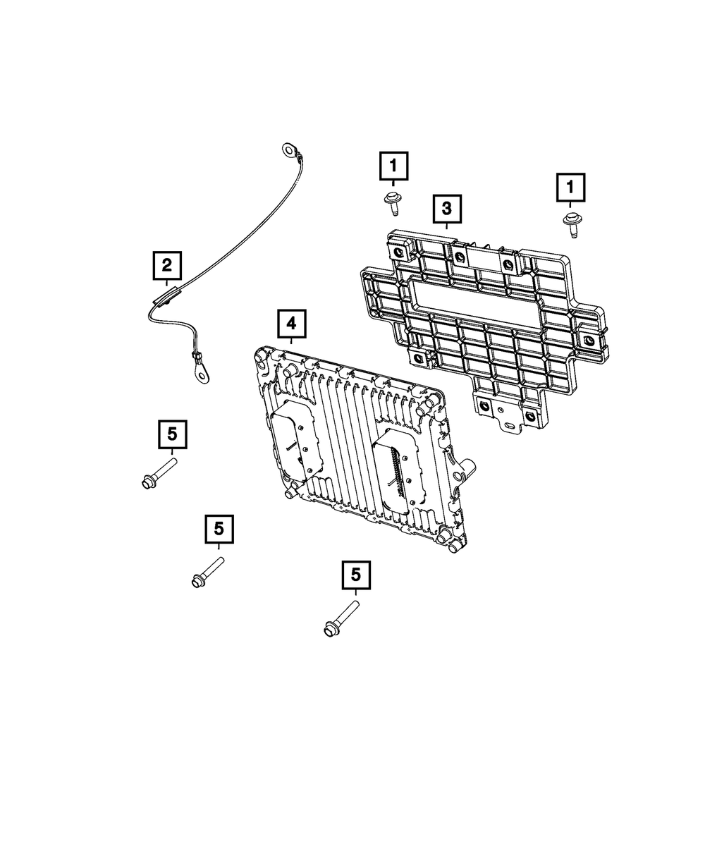 Engine Control Module Bracket - Mopar (68299057AD)