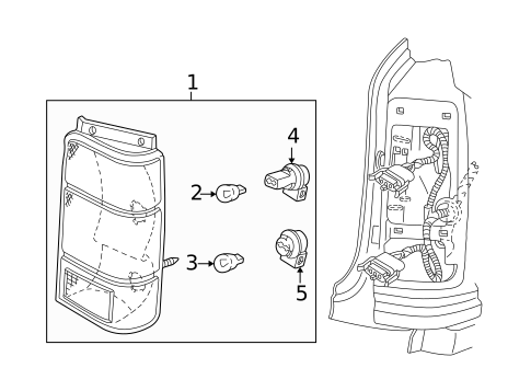 Combination Lamps for 1998 Ford Expedition #0