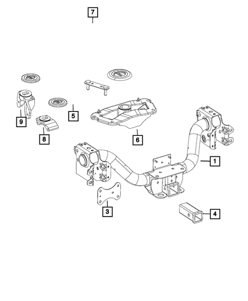 Trailer Tow and Tow Hooks for 2016 Ram 2500 #1