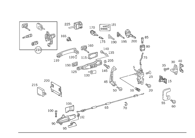 1297201635 - : Lock for Mercedes-Benz Image