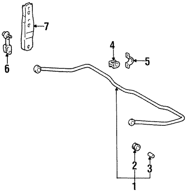 4881526020 - : Suspension Stabilizer Bar Bushing (Front, Rear) for Toyota Image
