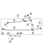 6509160AA - Steering: Hex Flange Nut for Mopar Image
