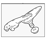 HNA6350BD - : Hood Ornament for Jaguar: Vanden Plas, XJ12, XJ6, XJ8, XJR Image