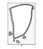 72810TZ3A01 - : Door Weather-Strip for Acura: TLX Image