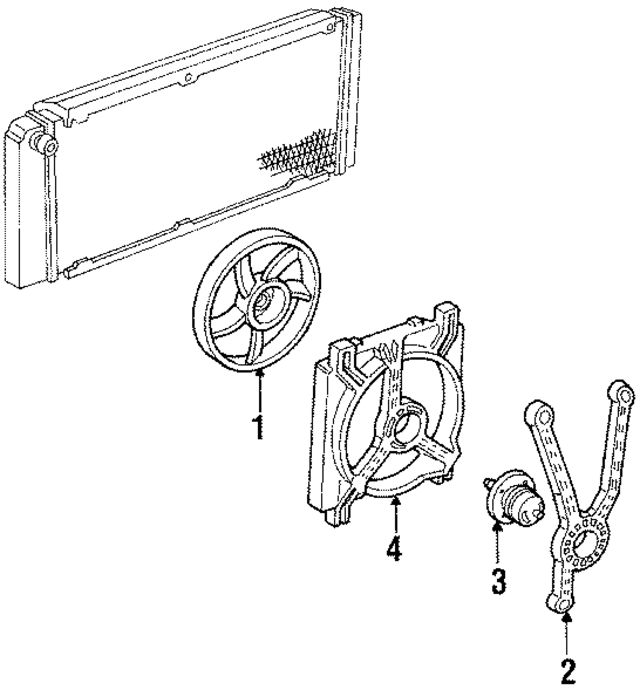 22088373 - Cooling System: Fan Assembly Mount Bracket for GM Image