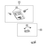 1NU58HDAAA - Electrical: Overhead Console Lamp for Mopar Image