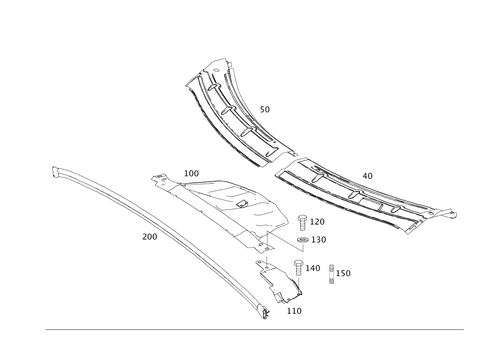Fire Wall and Connection Parts for 2008 Mercedes-Benz R350 #0