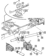 52853116AA - : Drive Shaft Bearing Bracket for Mopar Image