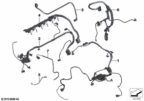 Engine Wiring Harness for 2017 BMW 528iX #0
