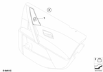 61316951970 - Vehicle Electrical System: Switch, Window Lifter, Rear Left for BMW: 525i, 525xi, 530i, 530xi, 545i, 550i Image image