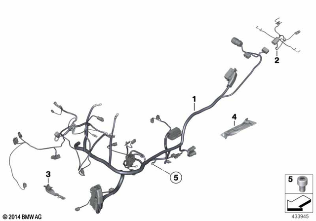 61117685891 - : Main Wiring Harness for BMW-Motorrad Image