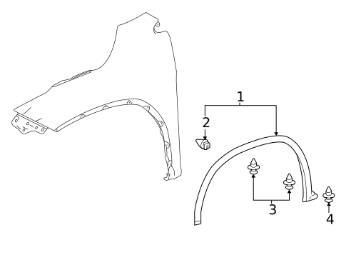 Exterior Trim - Fender for 2018 Lexus RX450hL #0