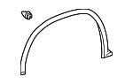 756010E080 - Body: Wheel Opening Molding for Lexus: RX350, RX350L, RX450h, RX450hL Image