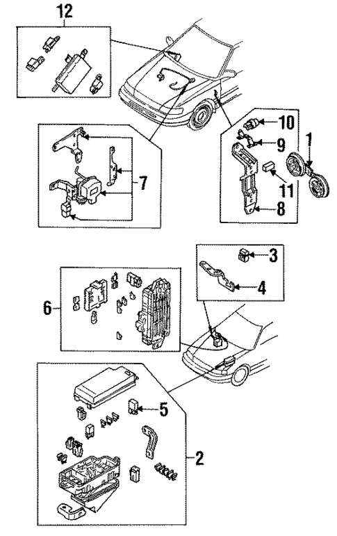 Electrical Components for 1991 Subaru Legacy #0