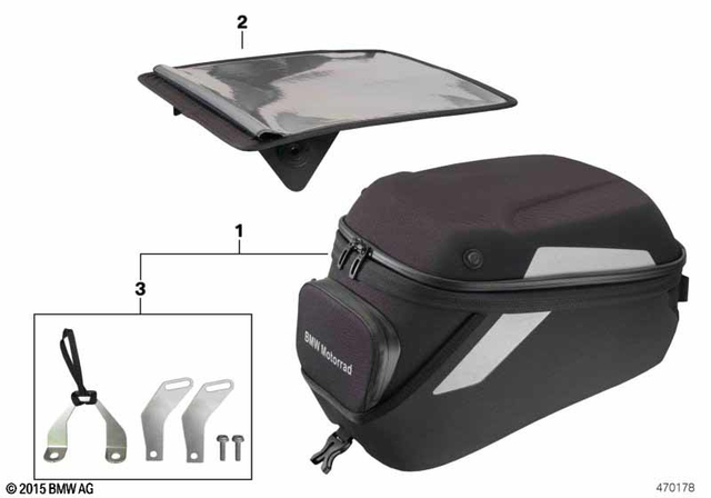 77458555954 - Luggage &amp; Storage: Attachment For Tank Rucksack for BMW-Motorrad Image