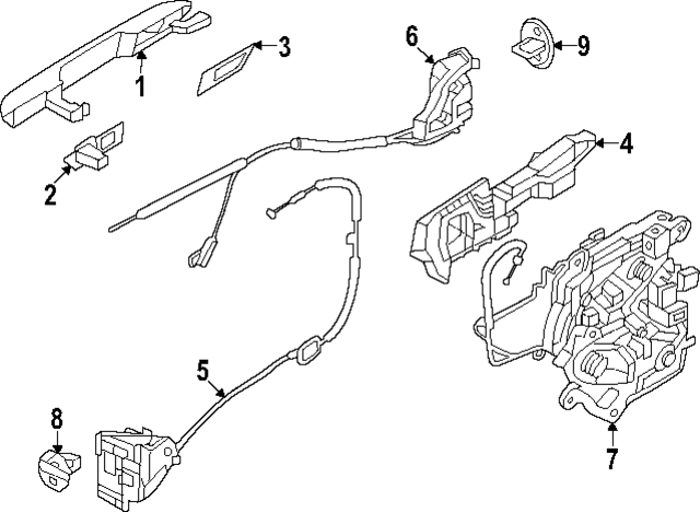 83661R0710 - : Handle, Outside for Kia Image