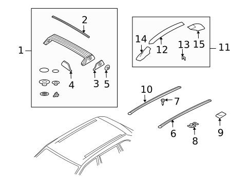 Luggage Carrier for 2008 Porsche Cayenne #0