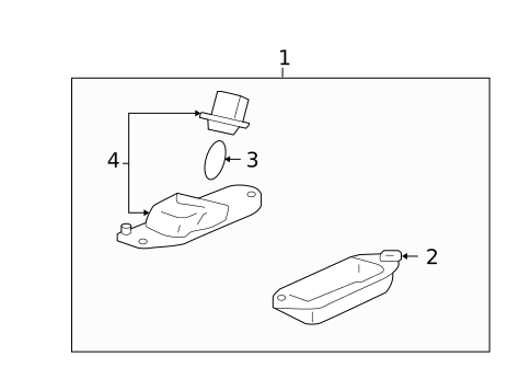 License Lamps for 2014 Mitsubishi Lancer #1