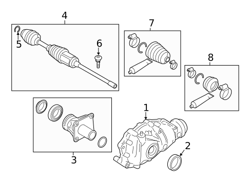 Carrier & Front Axles for 2015 BMW 328i #8
