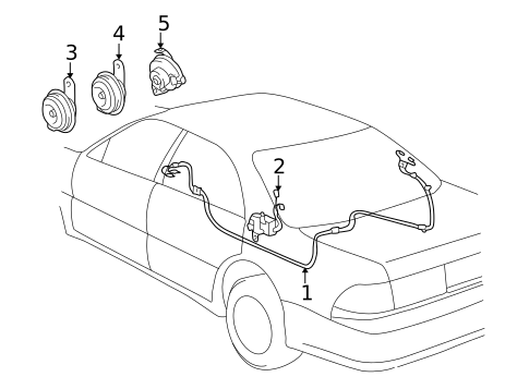 Antenna & Radio for 1999 Lexus ES300 #0