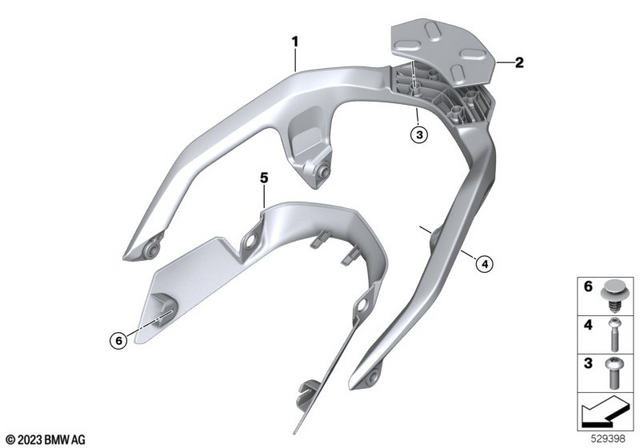 46725A75BA2 - : Trim Grab Handle for BMW-Motorrad Image