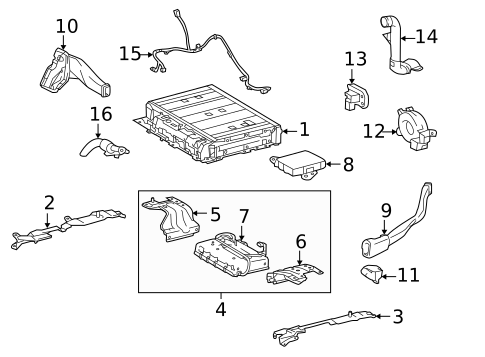 Battery for 2012 Toyota Prius Plug-In #0