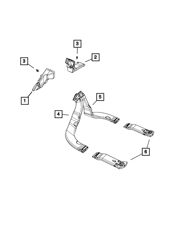 68245119AA - Air Conditioners and Heaters: Floor Adaptor Duct for Mopar Image