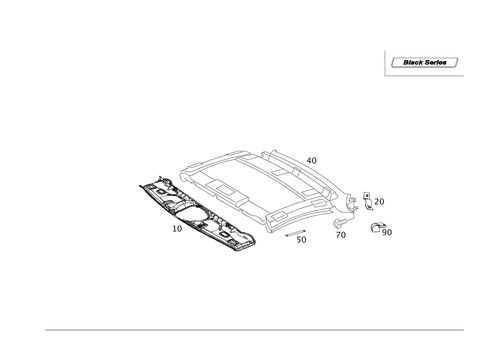 Headliner for 2012 Mercedes-Benz SL550 #0