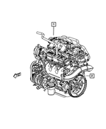 R8144467AE - : Long Block Engine, Remanufactured for Mopar Image