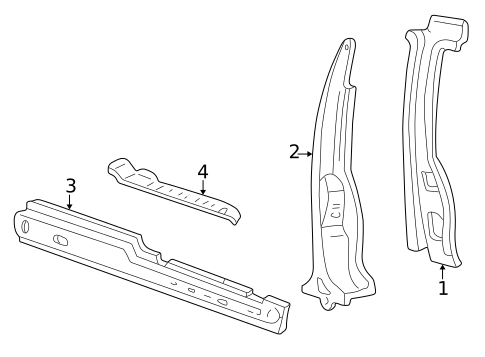 Center Pillar & Rocker for 2006 Mercury Monterey #0