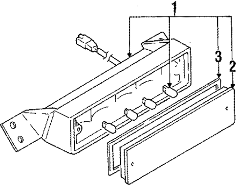 High Mount Lamps for 1989 Isuzu Impulse #0