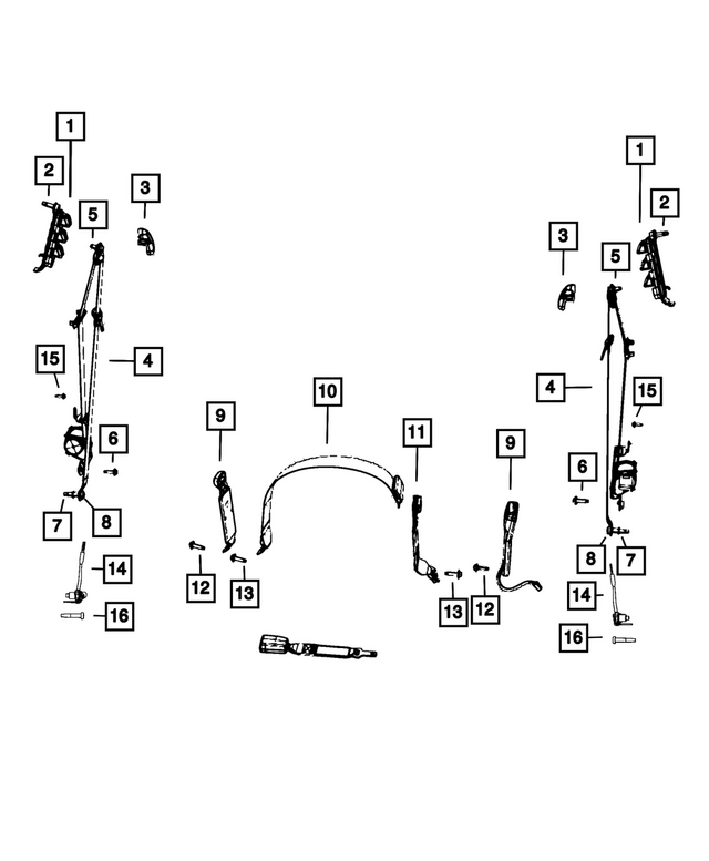 6036654AA - Restraints: Screw for Mopar Image image