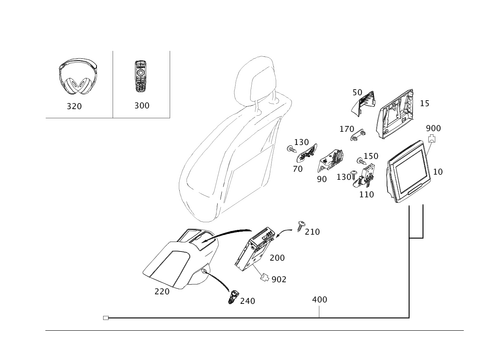 Rear Seat Entertainment System for 2013 Mercedes-Benz GLK350 #0