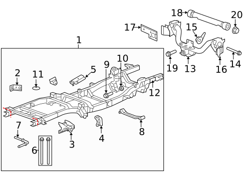 Frame & Components for 2007 Dodge Ram 1500 #1